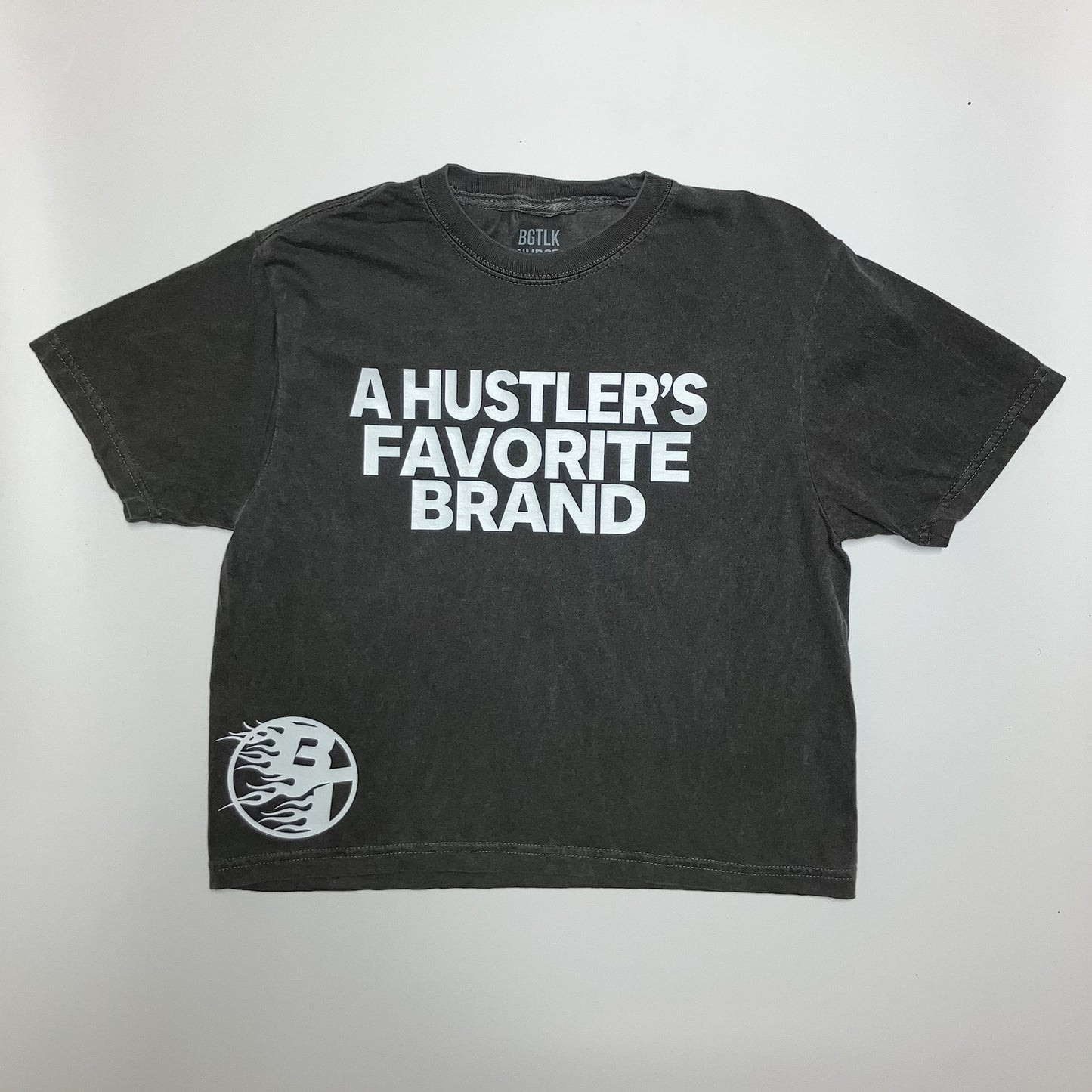 Women’s HFB Crop Tee (Charcoal)