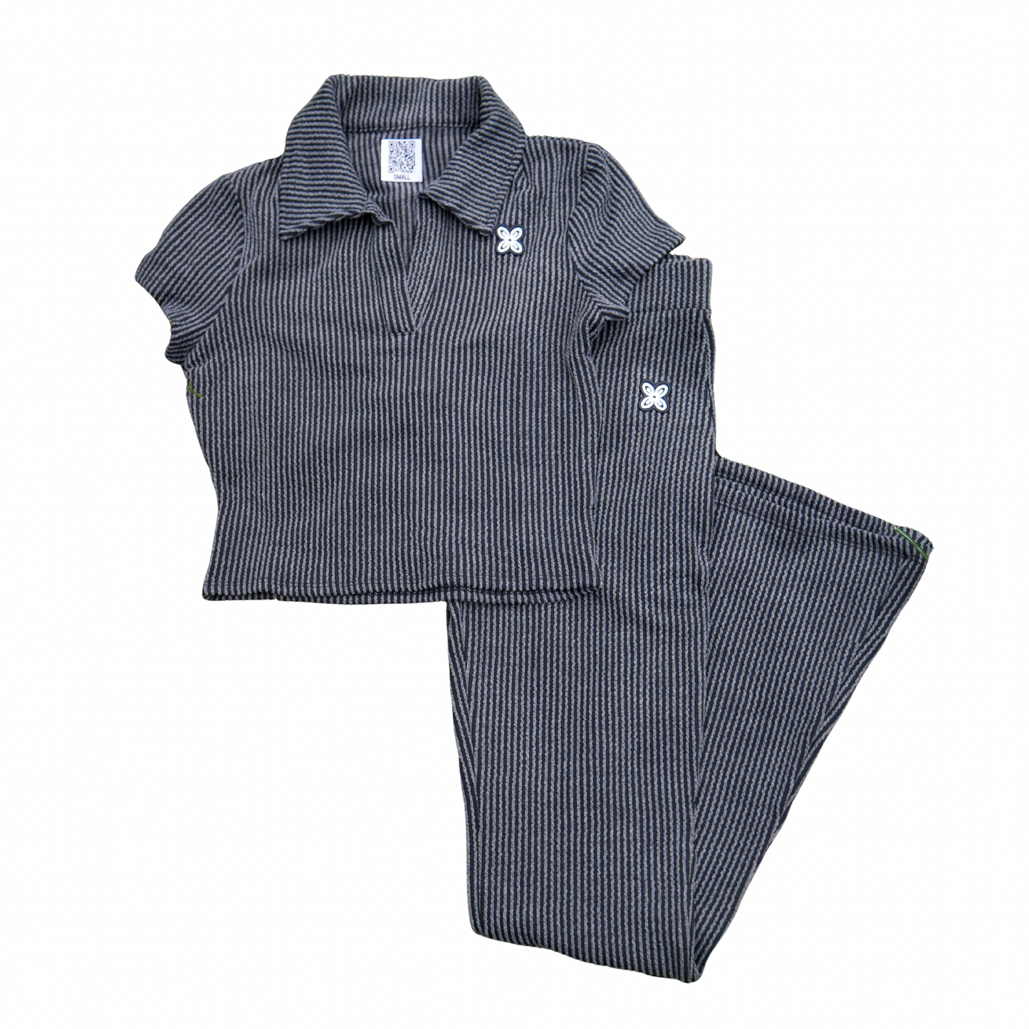 Women’s BESE Ribbed Set - charcoal