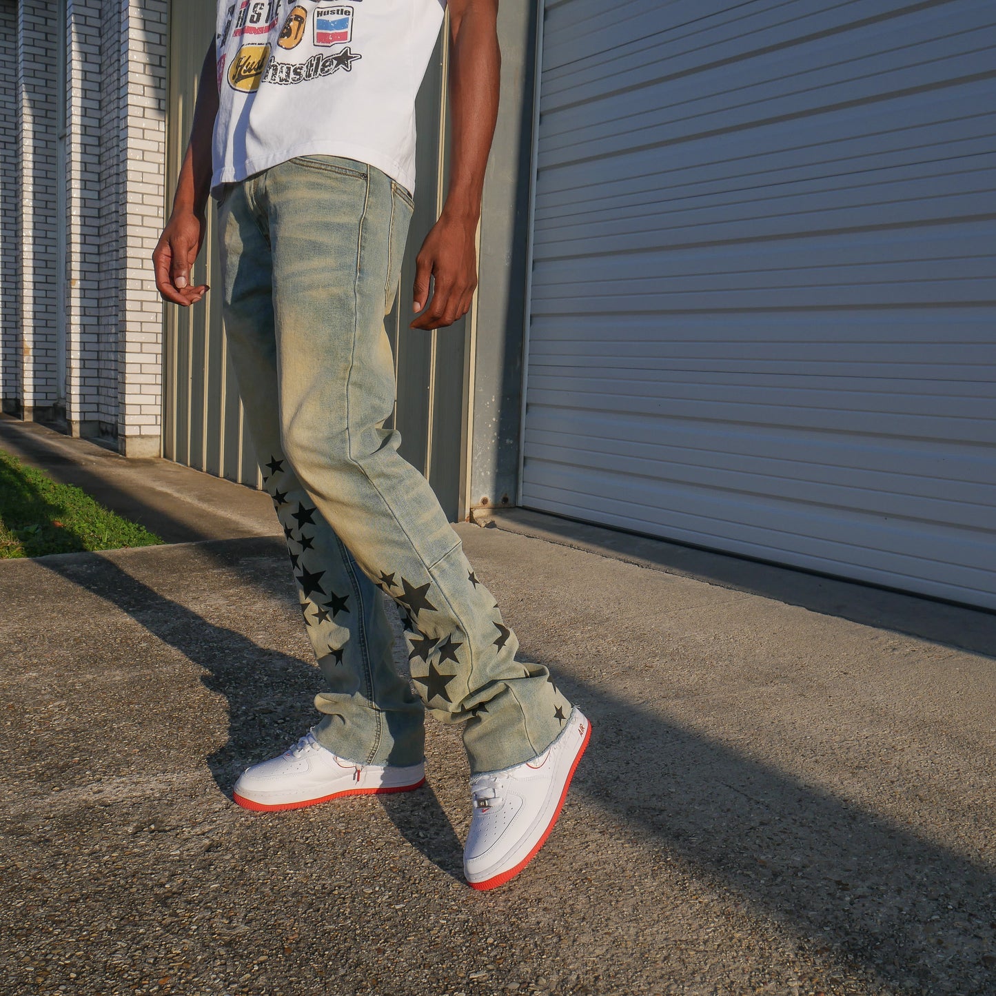 FXCK FXME Flared Denim