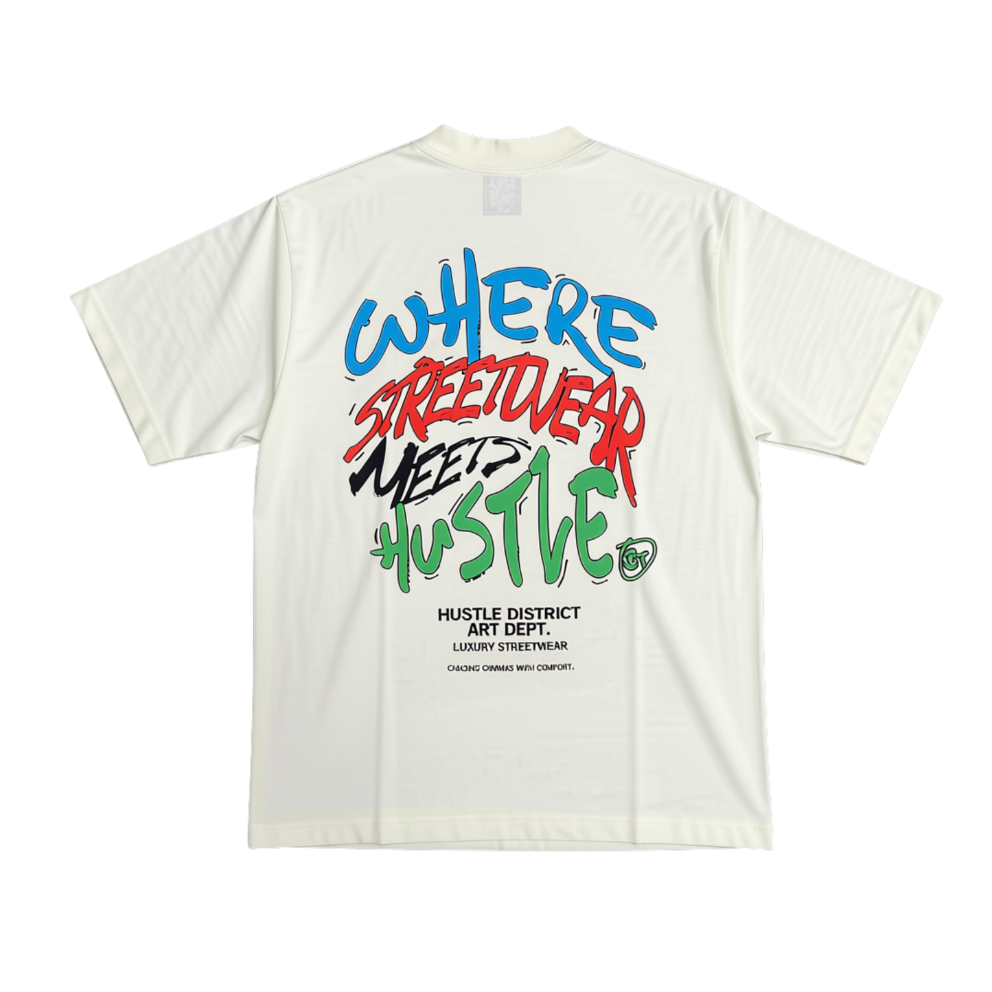 Where Streetwear Meets Hustle Tee V2 - Off White