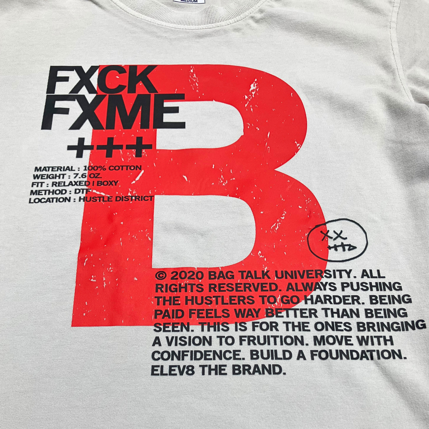Fxck Fxme V2 Tee - Lunar Gray