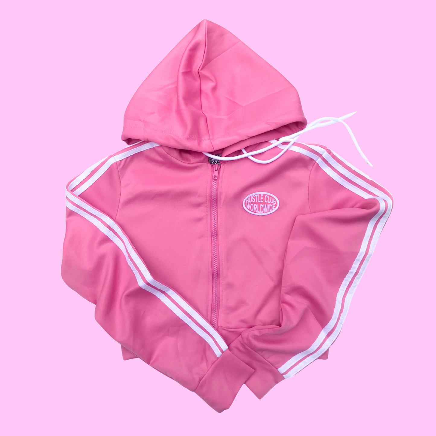 Hustle Club Worldwide Tracksuit - Light Pink