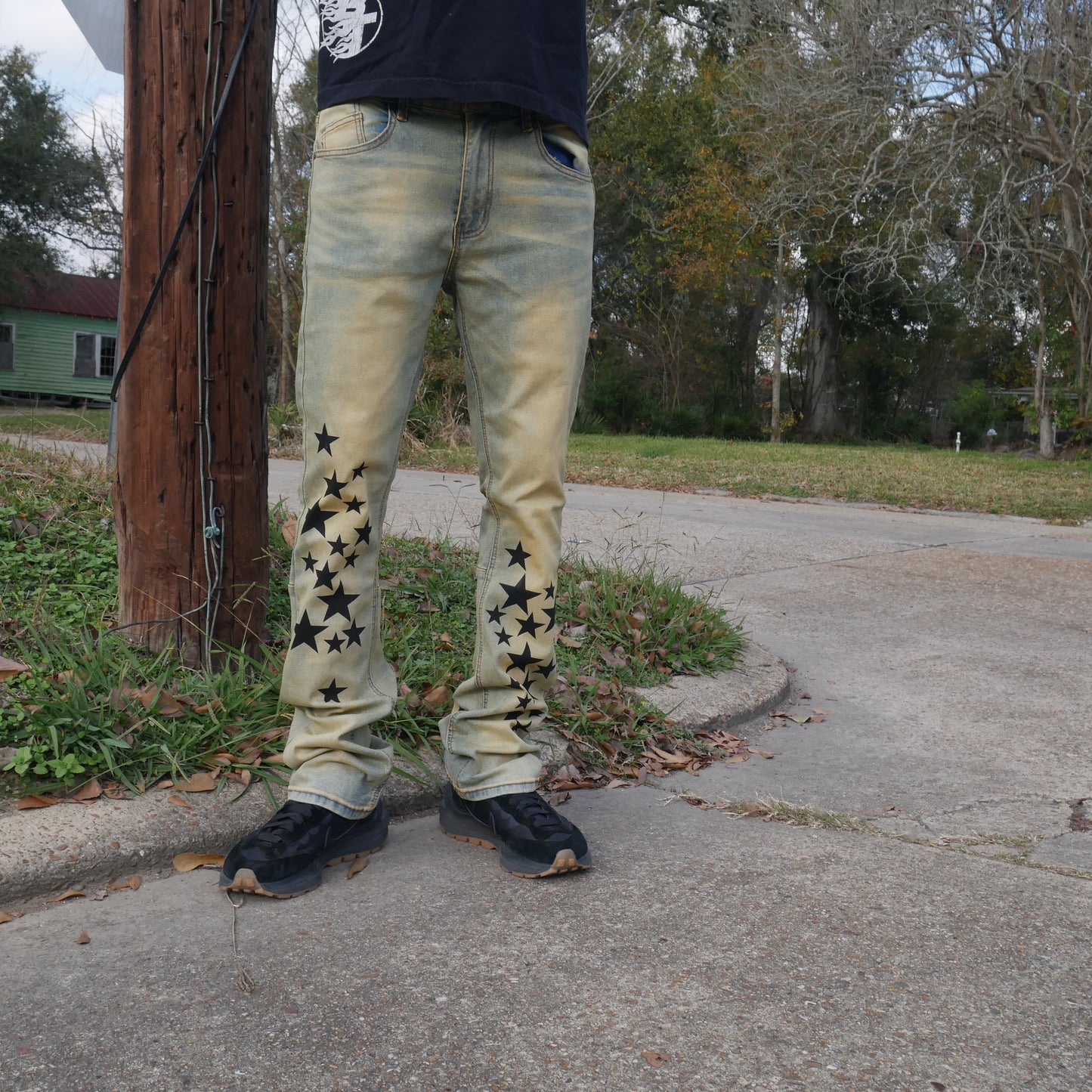 FXCK FXME Flared Denim